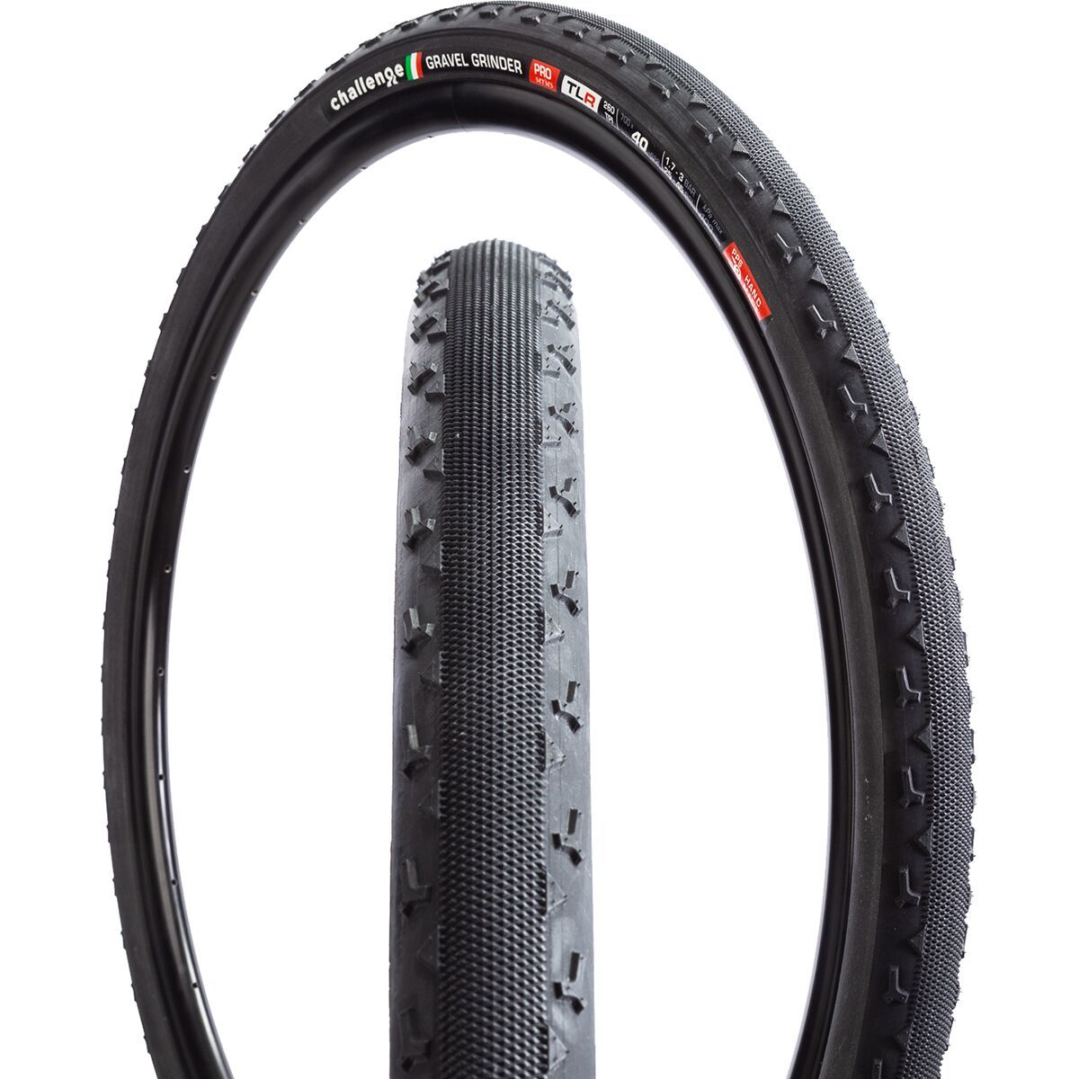 Image of Challenge Gravel Grinder TLR Tubeless Tire Black, 700x38