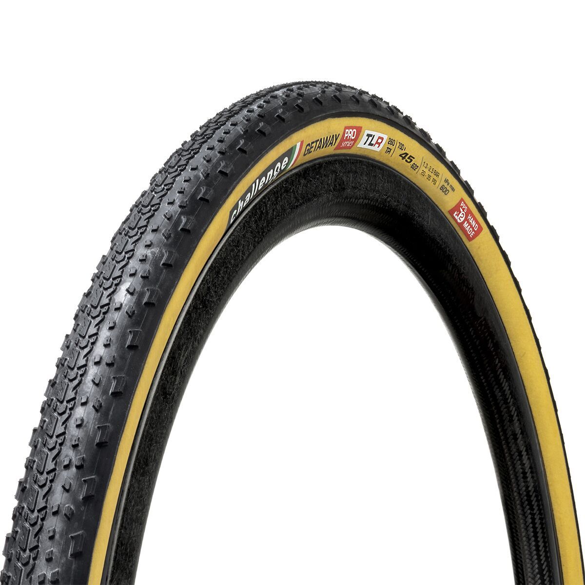 Image of Challenge Getaway Pro Tubeless Tire Tan, 700x45