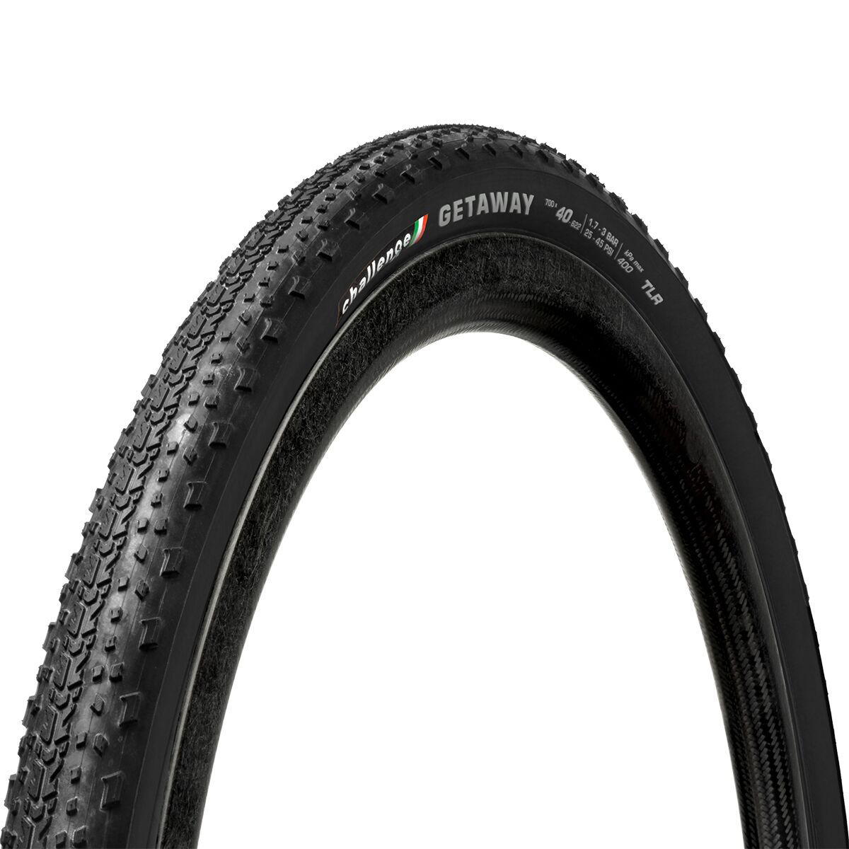 Image of Challenge Getaway Race Vulcanized Tubeless Tire Black, 700x40