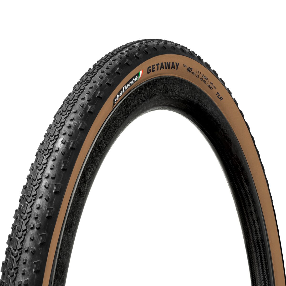 Image of Challenge Getaway Race Vulcanized Tubeless Tire Brown, 700x40