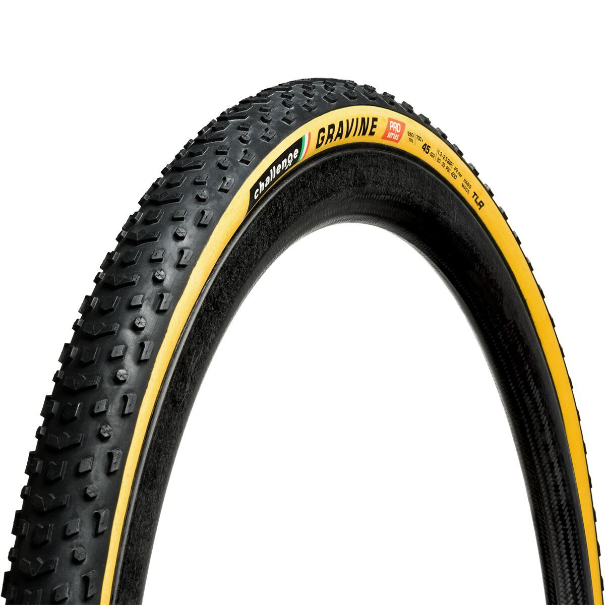 Image of Challenge Gravine Pro Tubeless Tire Tan, 700x45