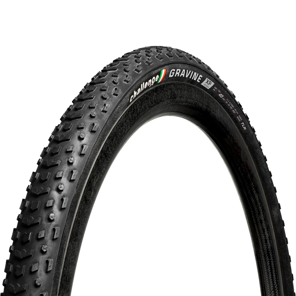 Image of Challenge Gravine XP Tubeless Tire Black, 700x45