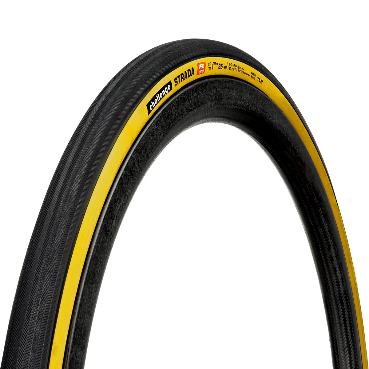 Image of Challenge Strada Pro Tubeless Tire Tan, 700x35