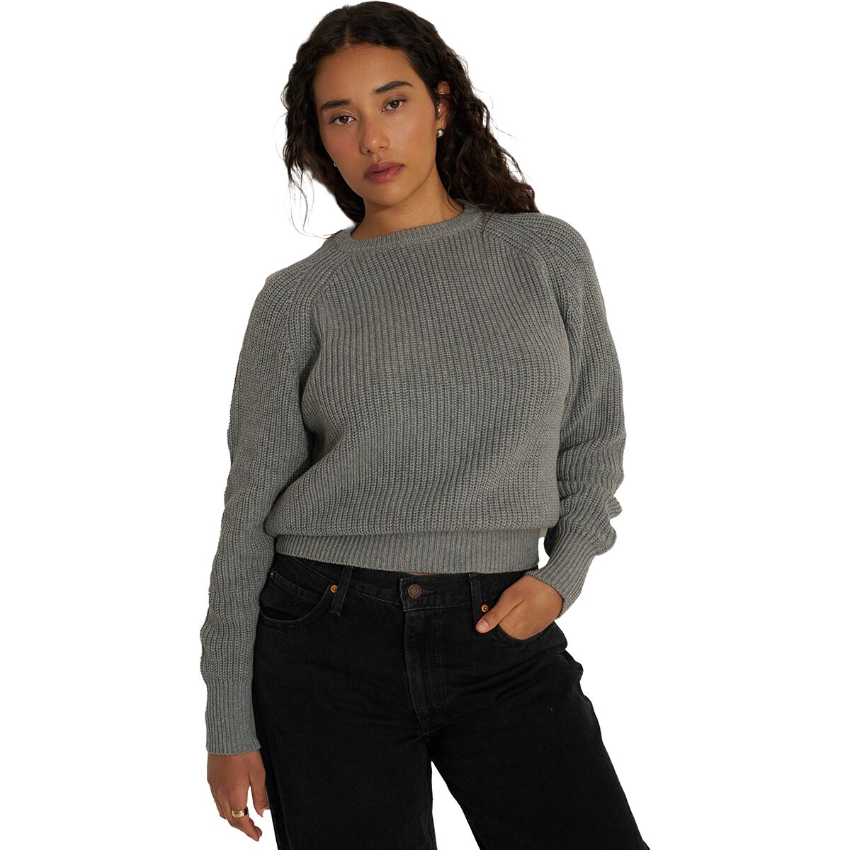 Image of Callahan The Crew Sweater - Women's Heather Grey, L