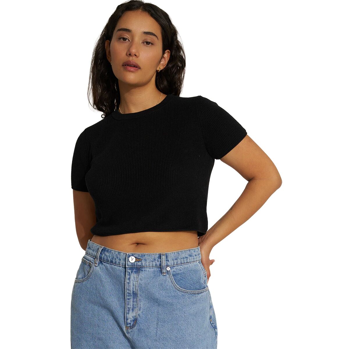 Image of Callahan The Knit T-Shirt - Women's Black, M