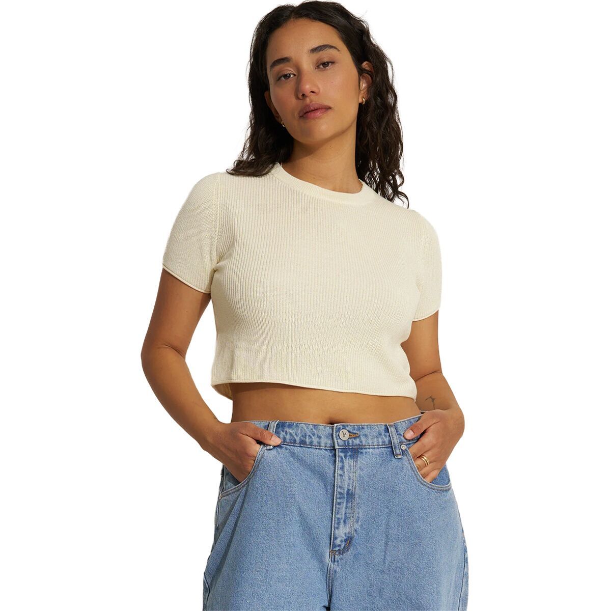 Image of Callahan The Knit T-Shirt - Women's Creme, XS