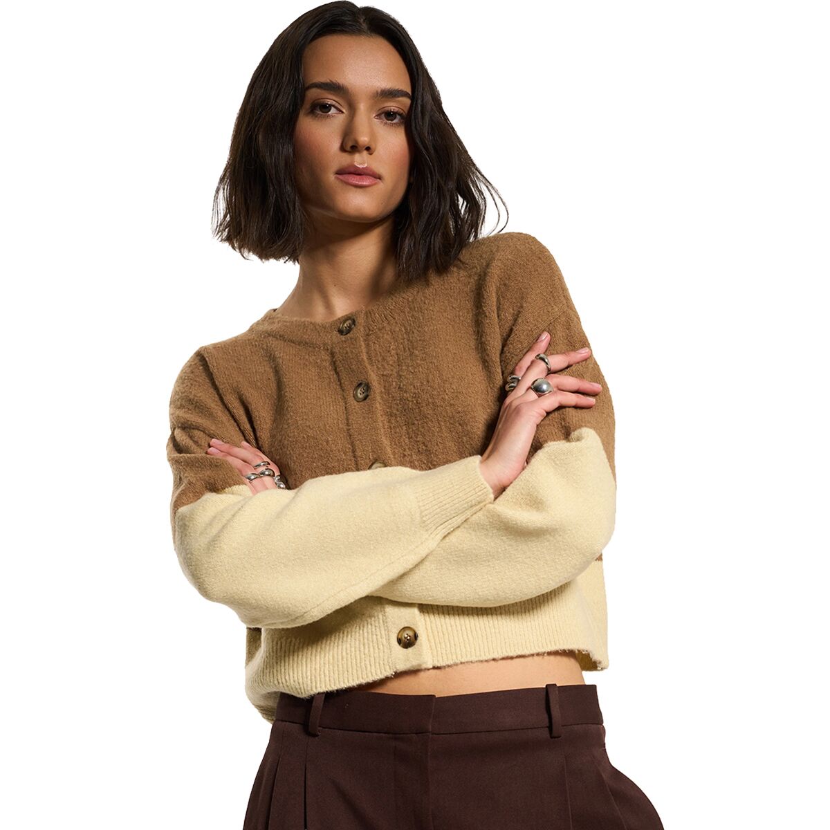 Image of Callahan Fiona Cardigan - Women's Raw Umber, L
