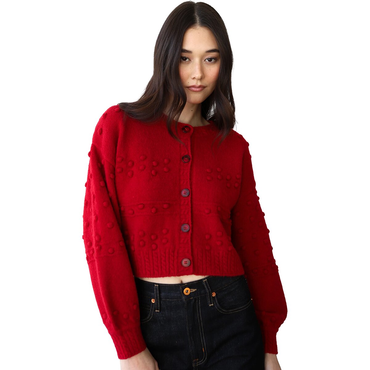 Image of Callahan Jolie Cardigan - Women's Cherry, S