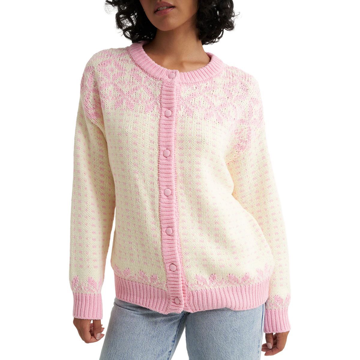 Image of Callahan Oversized Maeve Cardigan - Women's Pink, XS