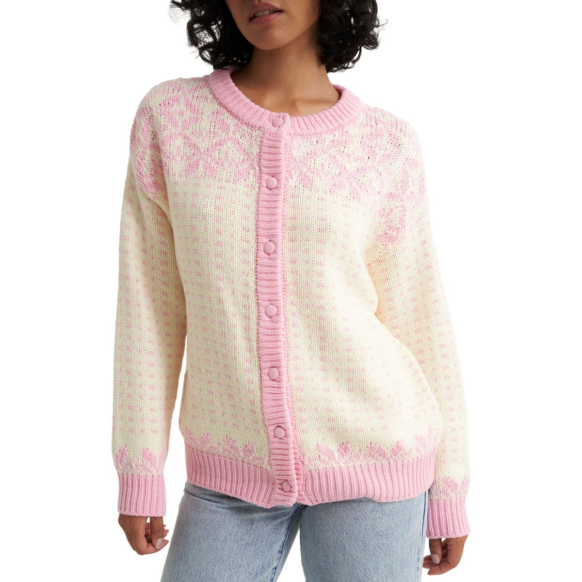 Image of Callahan Oversized Maeve Cardigan - Women's Pink, S
