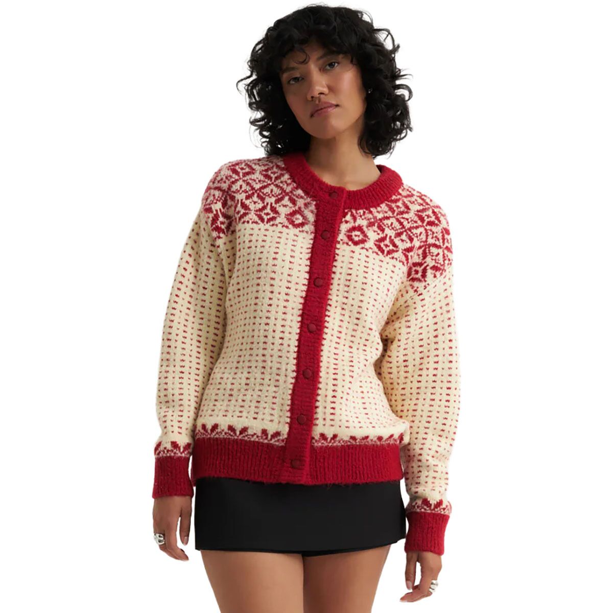 Image of Callahan Oversized Maeve Cardigan - Women's Red, XL