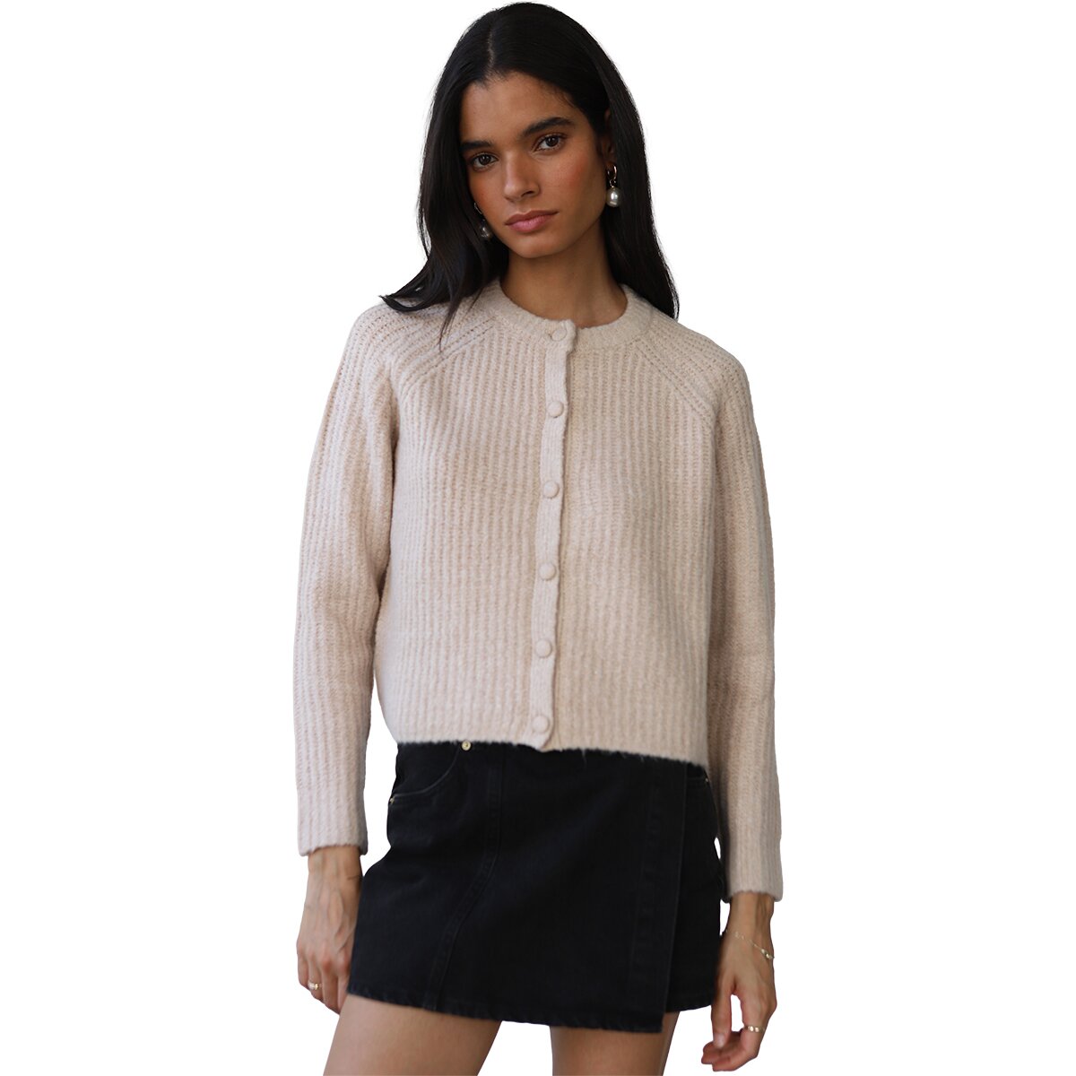 Image of Callahan Poppy Cardigan - Women's Lichen, L