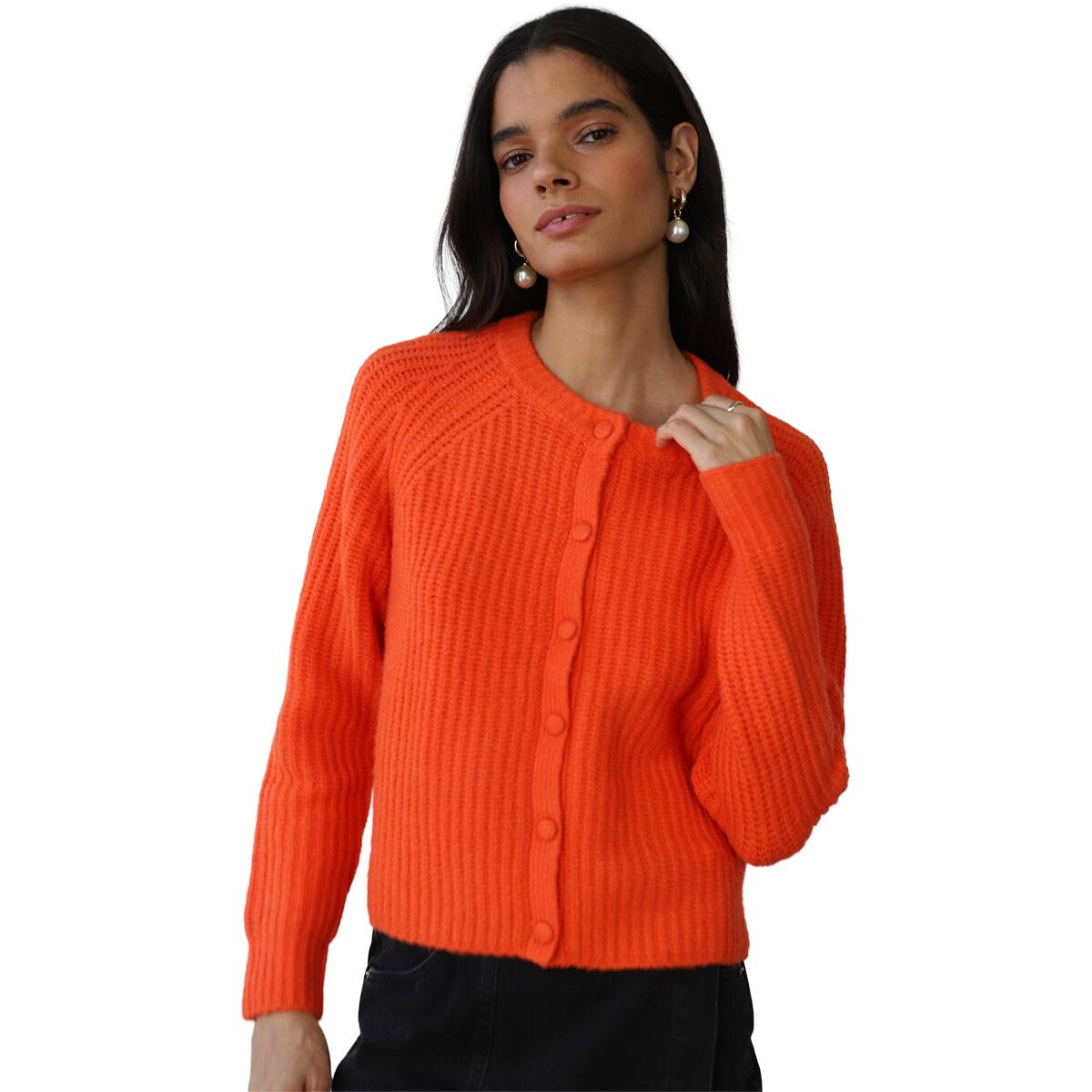 Image of Callahan Poppy Cardigan - Women's Poppy, S