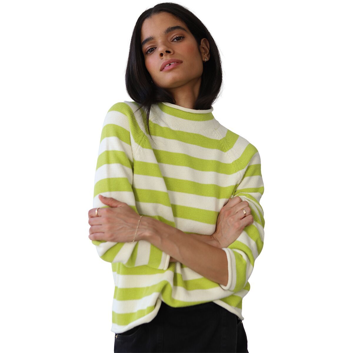 Image of Callahan The Mock Neck Long-Sleeve Top - Women's Sour Melon, XS