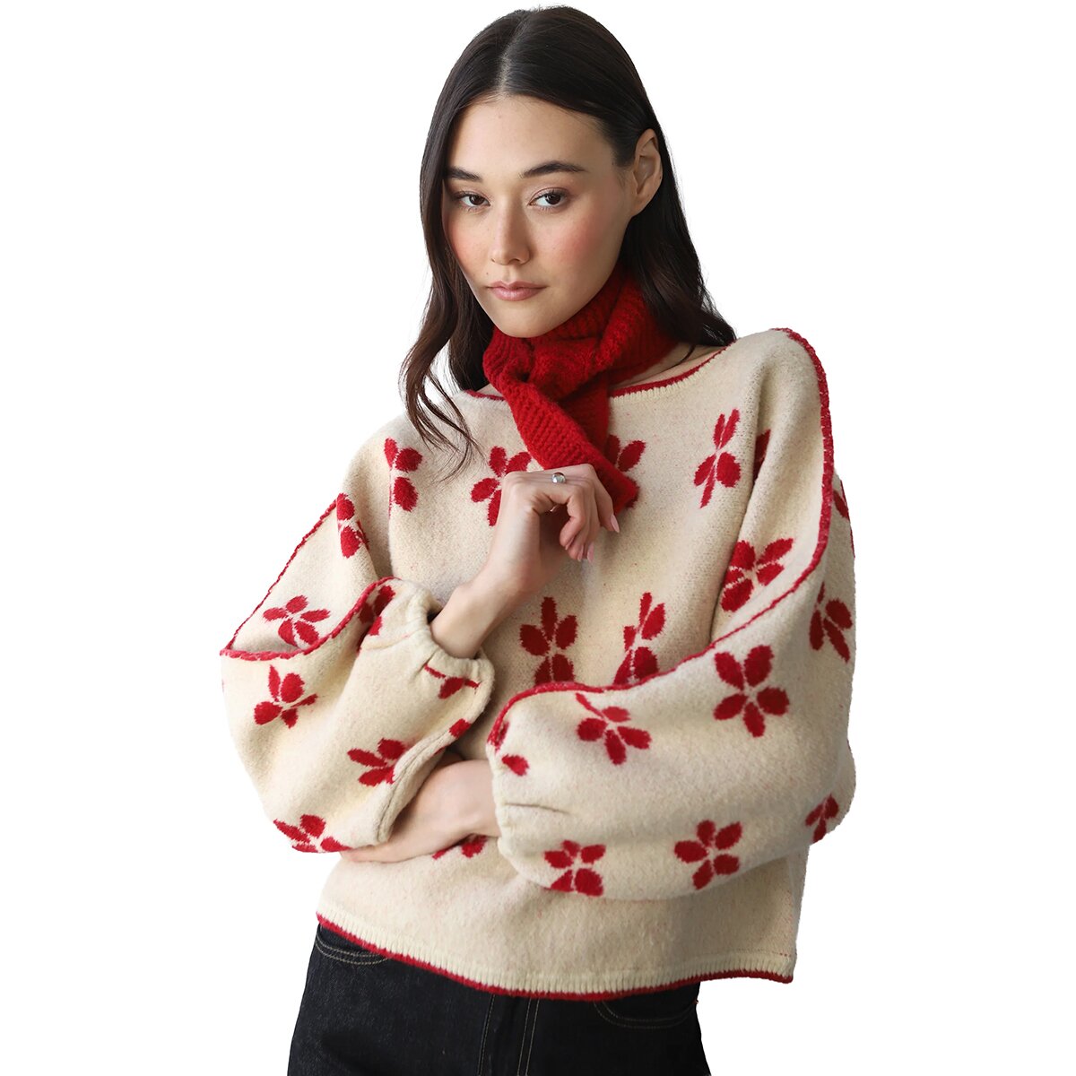 Image of Callahan Neck Tie Cherry, One Size