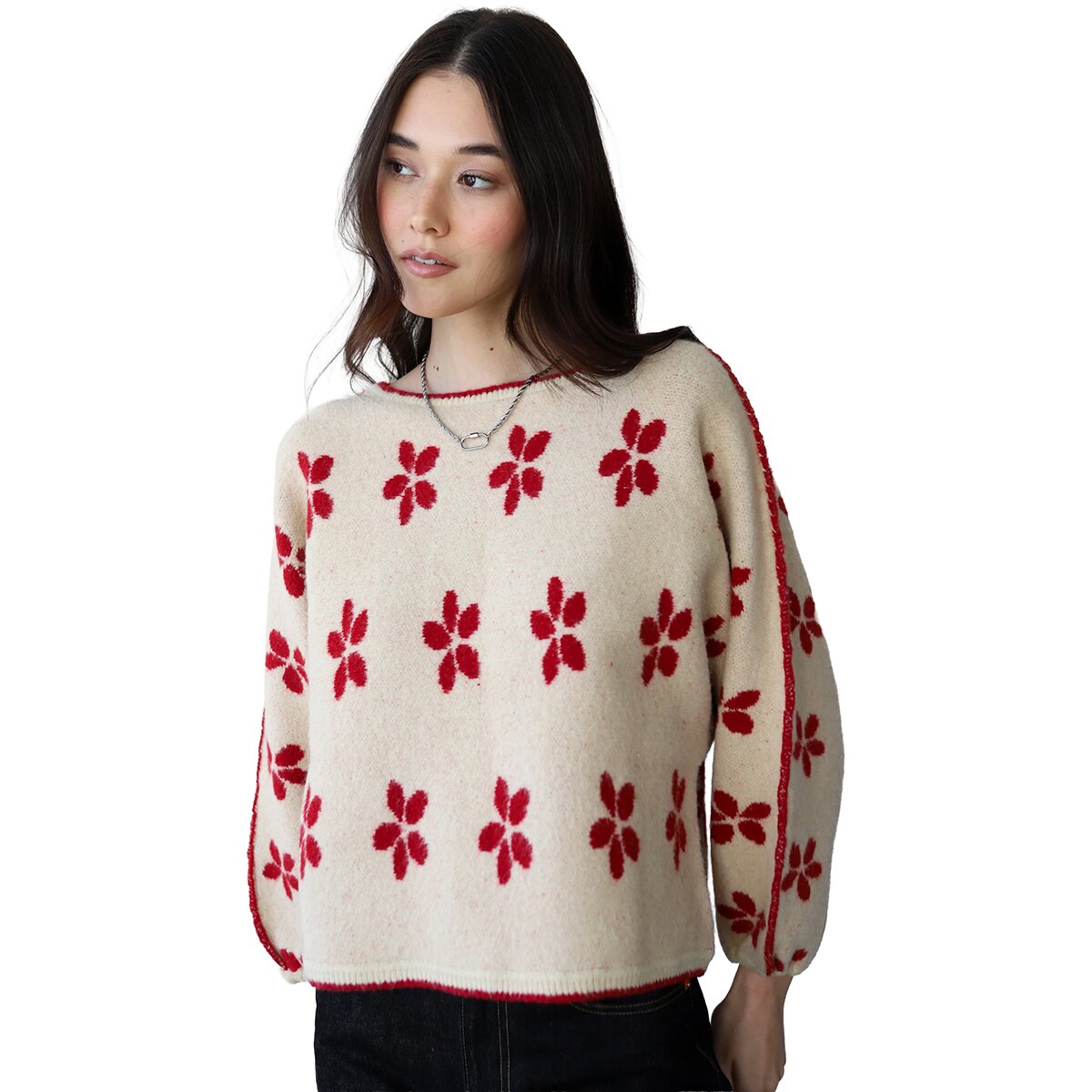 Image of Callahan Rhodes Pullover Sweater - Women's Creme, XL