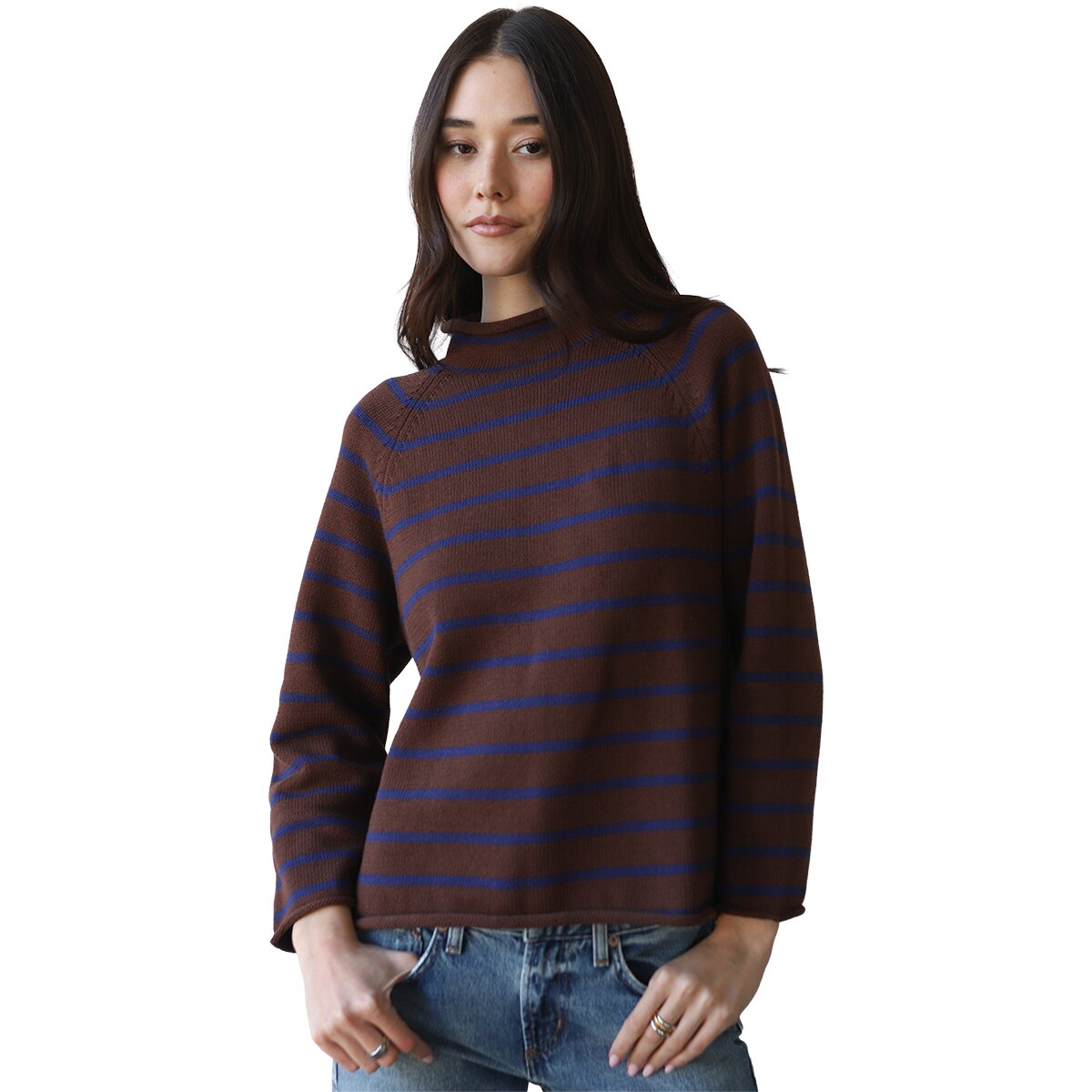 Image of Callahan The Mockneck Sweater - Women's Chocolate, M