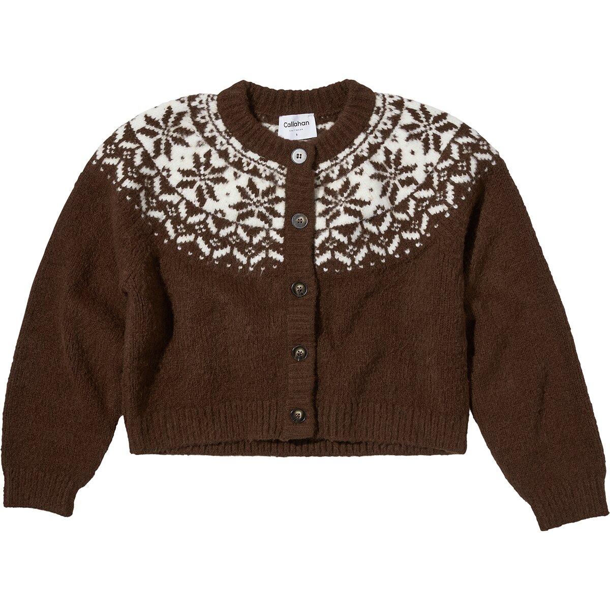 Callahan Callahan Hanna Fair Isle Cardigan - Women's Chocolate, XS - $168.00 at Backcountry.com
