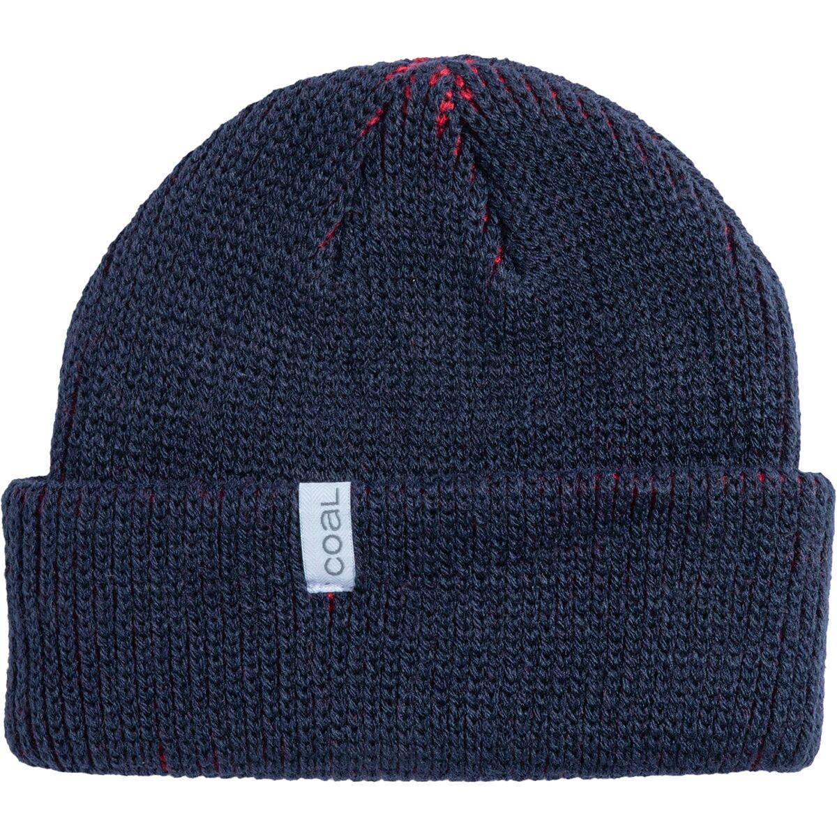 Image of Coal Headwear Frena Stripe Beanie Navy Rib, One Size