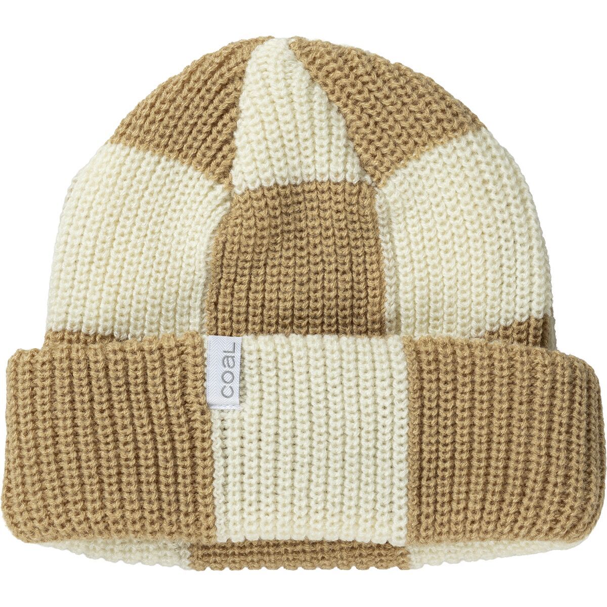 Image of Coal Headwear Frena Solid Beanie Khaki Check, One Size