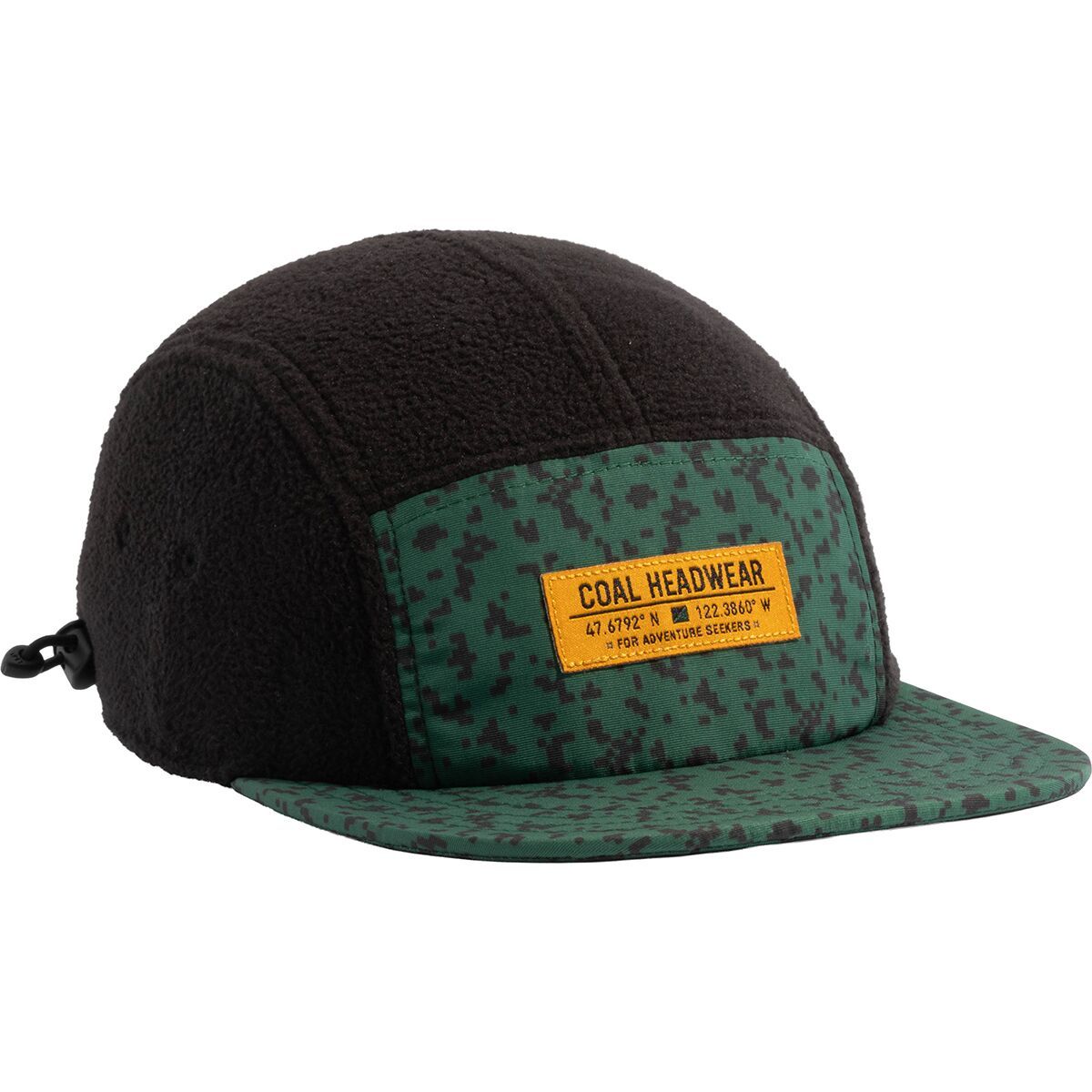 Image of Coal Headwear Bridger 5-Panel Hat Dark Green Grid Camo, One Size