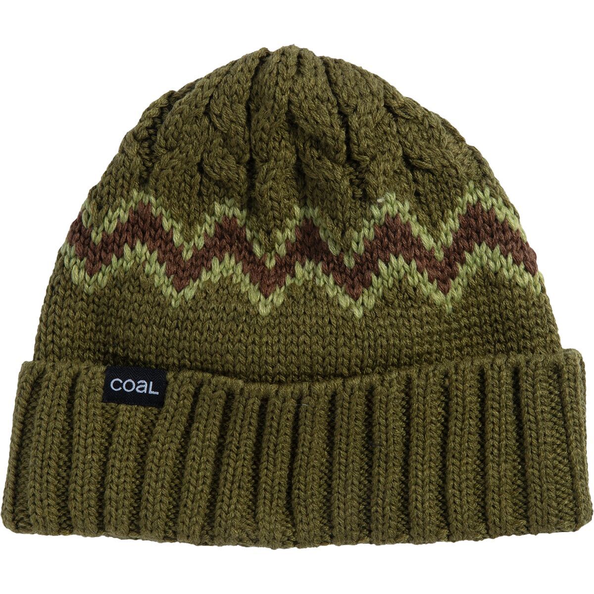 Coal Headwear Meadows Beanie Olive/Brown, One Size