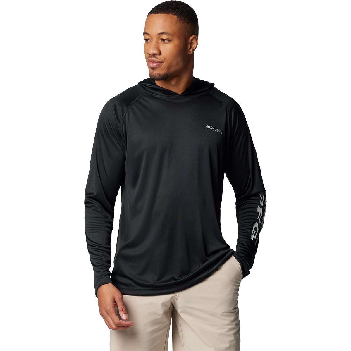 Image of Columbia Terminal Tackle Pullover Hoodie - Men's Black/Cool Grey Logo, M