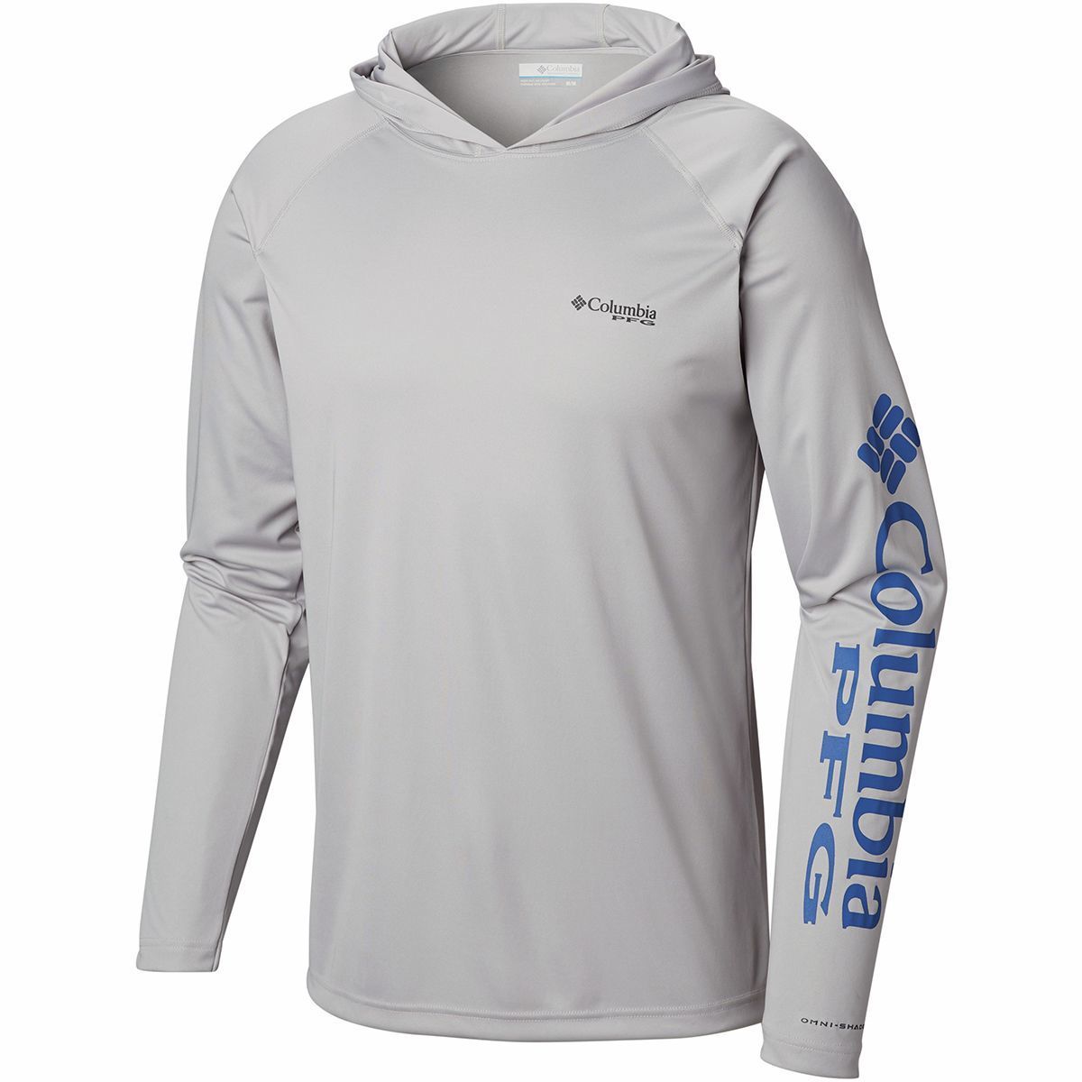 Columbia Men's Pfg Terminal Tackle Hoodie - White, Men's Outdoor Hoodies &  Fleece