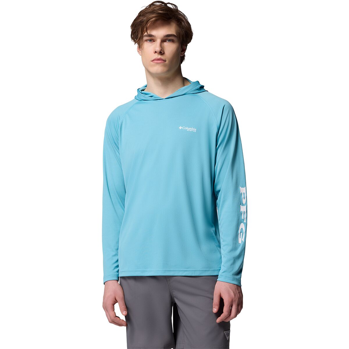 Image of Columbia Terminal Tackle Pullover Hoodie - Men's Vintage Blue/White Logo, XL