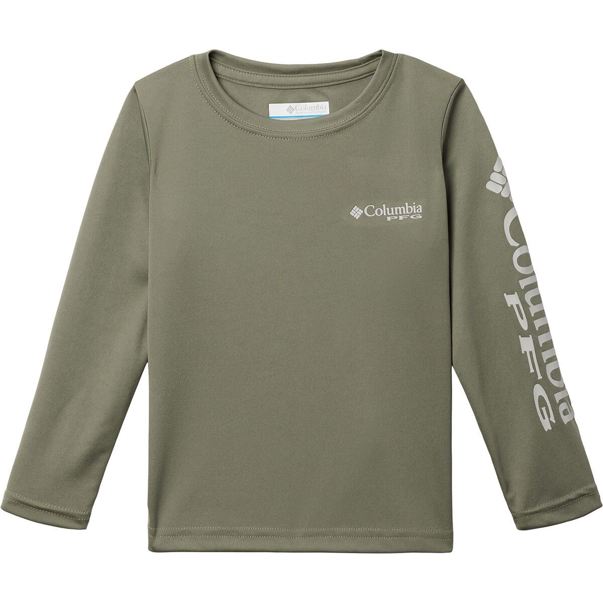 Columbia Terminal Tackle Long-Sleeve Shirt - Boys' Cypress/Cool Grey Logo, XS