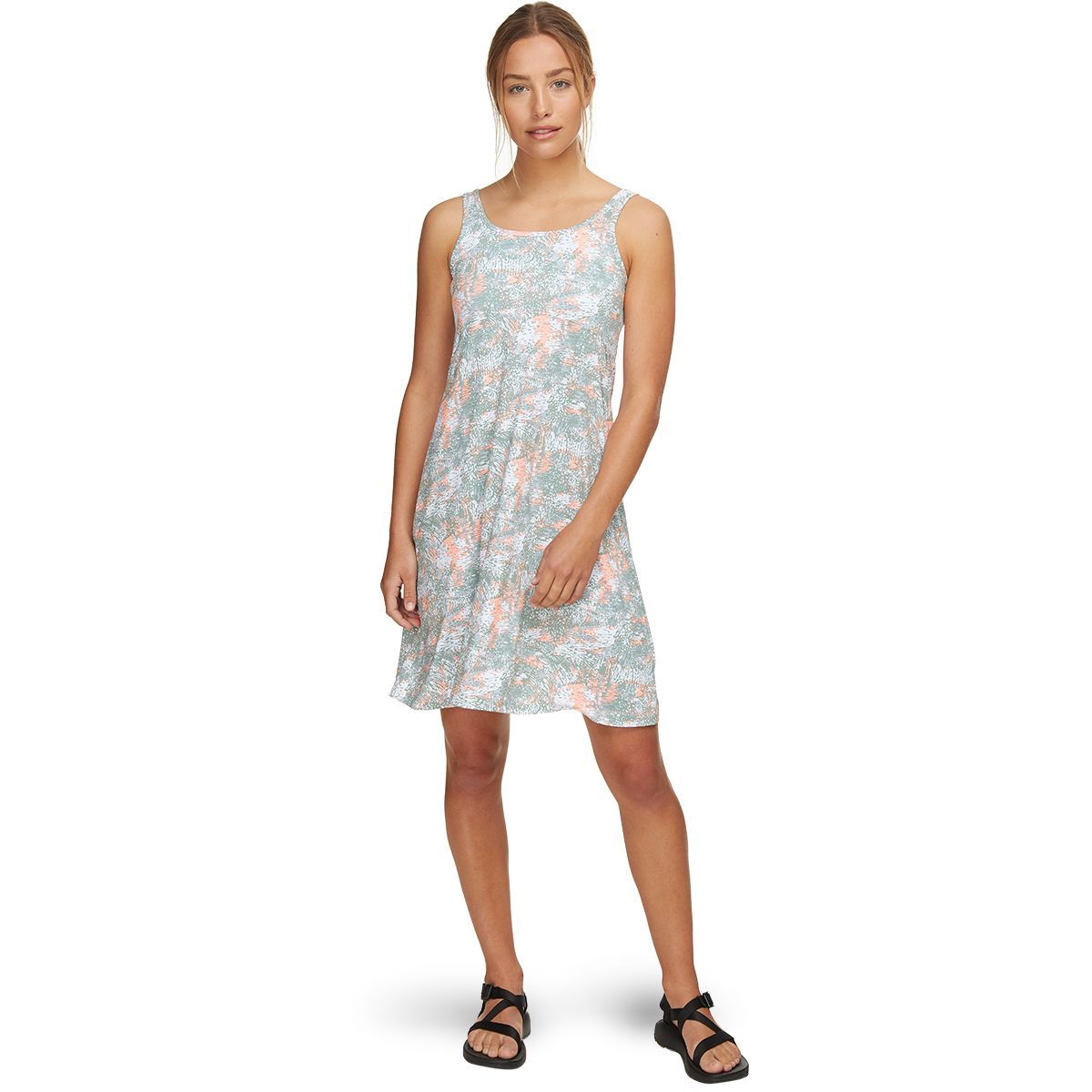 Columbia Freezer III Dress - Women's Tiki Pink Waterbrush Print, M