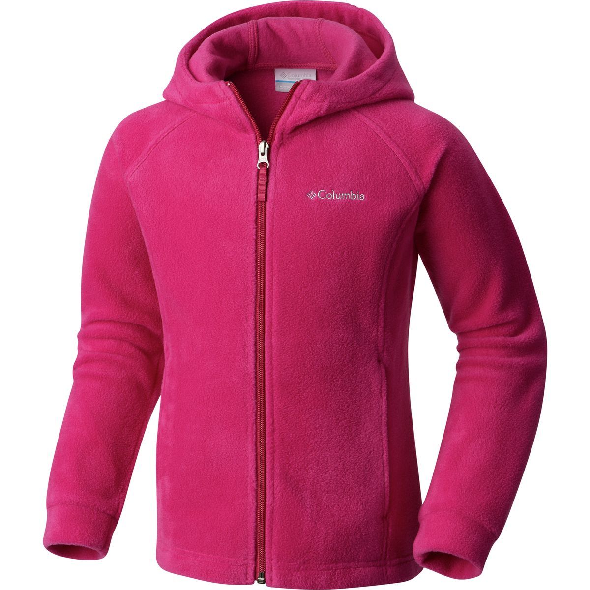 Columbia Benton II Hooded Fleece Jacket - Girls' Deep Blush, XXS