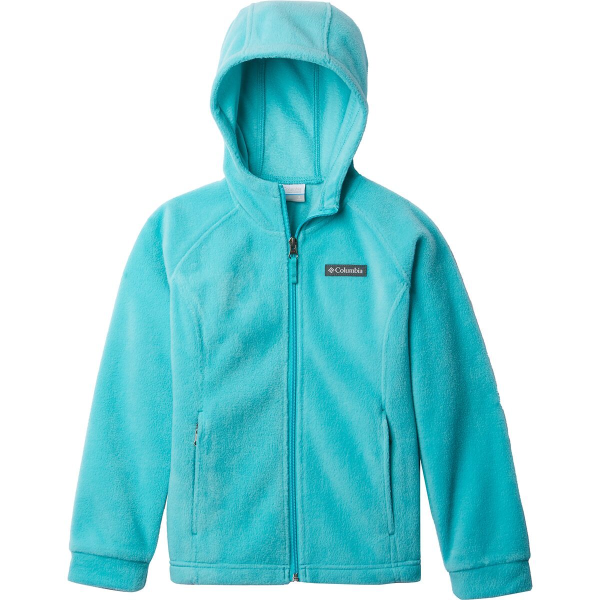 Image of Columbia Benton II Hooded Fleece Jacket - Girls' Geyser, XS