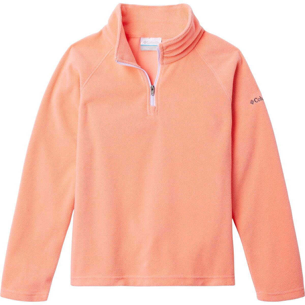 Image of Columbia Glacial 1/2-Zip Fleece Pullover - Girls' Hot Coral, L