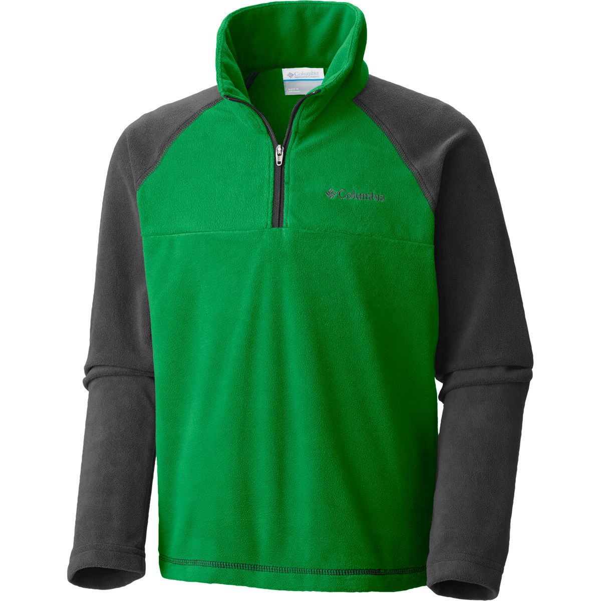 Columbia Glacial Fleece 1/2-Zip Jacket - Boys' Fuse Green/Grill, S