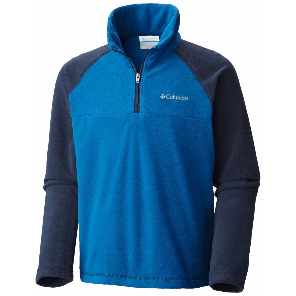 Columbia Glacial Fleece 1/2-Zip Jacket - Boys' Marine Blue/Collegiate Navy, M