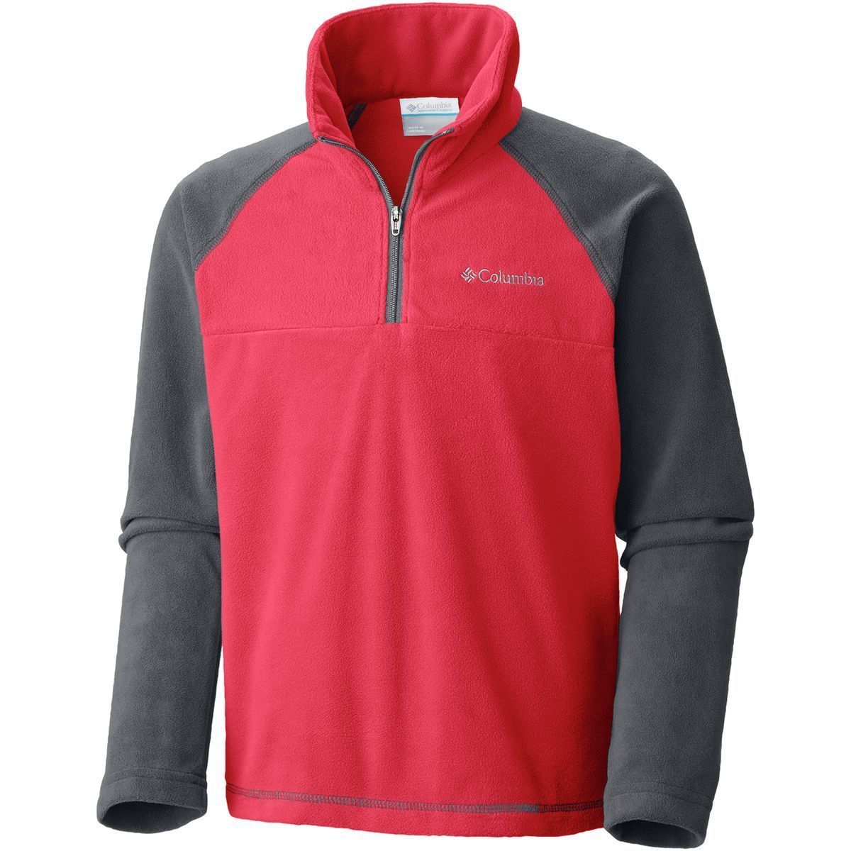 Columbia Glacial Fleece 1/2-Zip Jacket - Boys' Mountain Red/Graphite, XXS