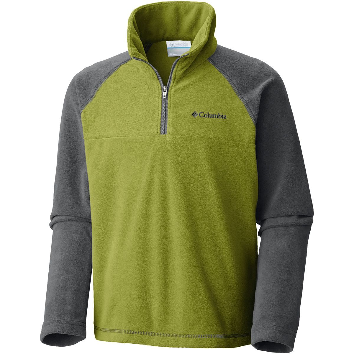 Columbia Glacial Fleece 1/2-Zip Jacket - Boys' Python Green/Grill, XXS
