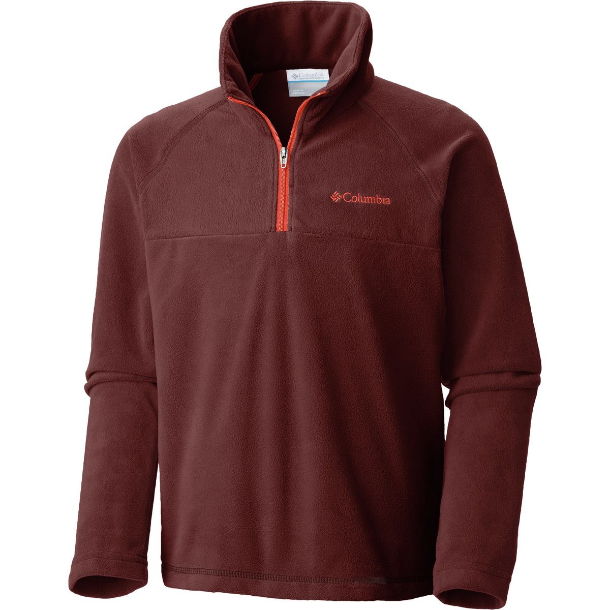 Columbia Glacial Fleece 1/2-Zip Jacket - Boys' Red Rocks/State Orange, XXS
