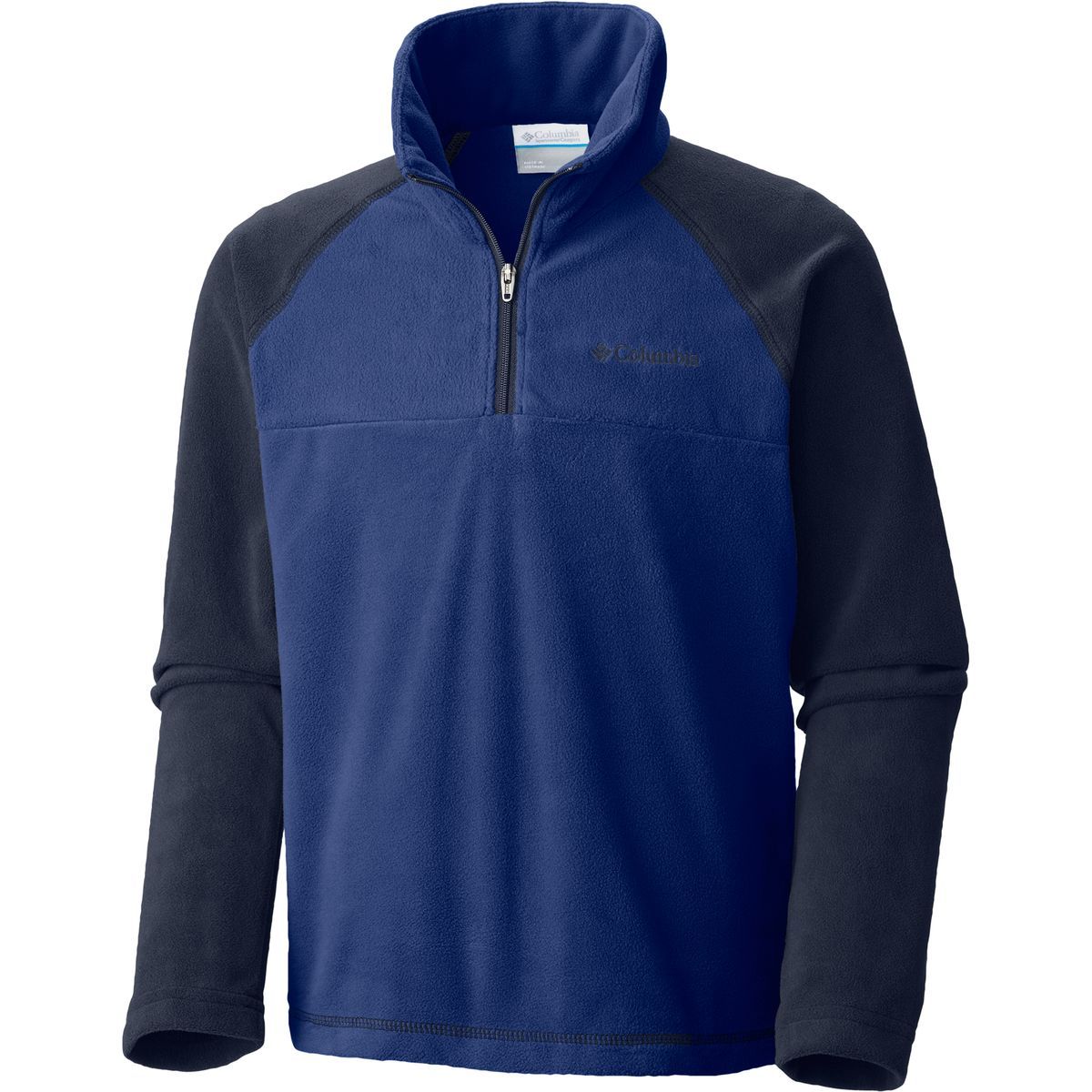 Columbia Glacial Fleece 1/2-Zip Jacket - Boys' Super Blue/Collegiate Navy, XXS