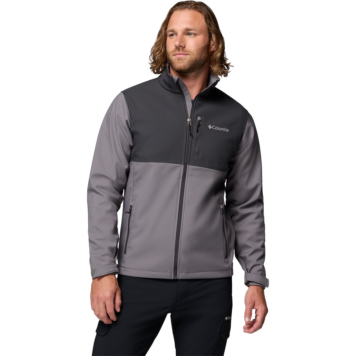 Image of Columbia Ascender Softshell Jacket - Men's City Grey/Shark, L