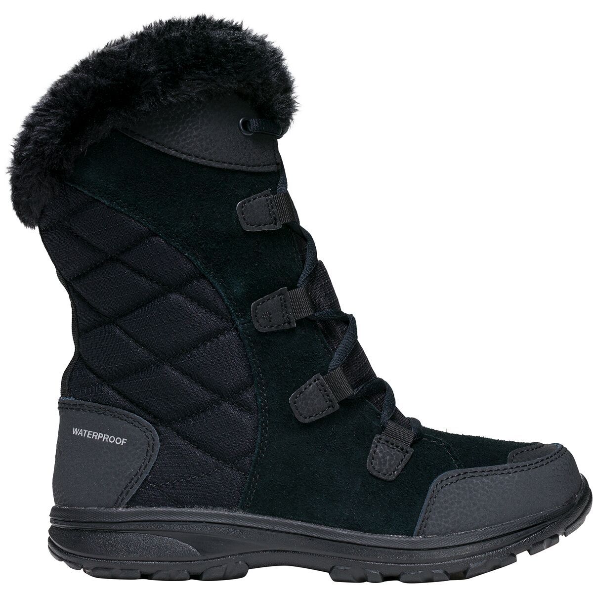 Columbia Ice Maiden II Lace Boot - Women's Black/Columbia Grey, 6.5