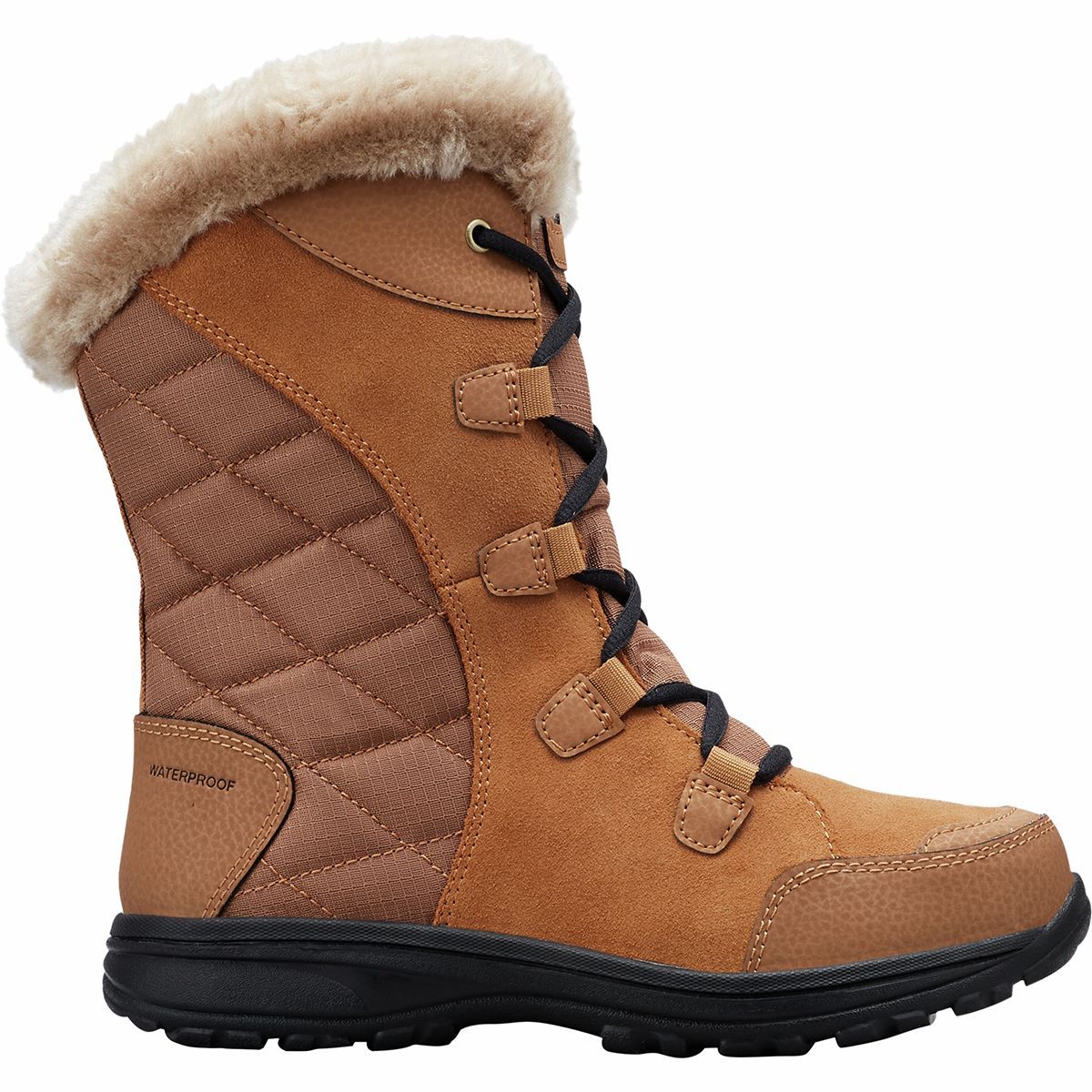 Columbia Ice Maiden II Lace Boot - Women's Elk/Black, 6.0