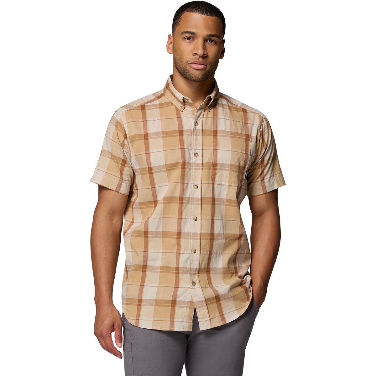 Image of Columbia Rapid Rivers II Shirt - Short-Sleeve - Men's Canoe/Base Plaid, L