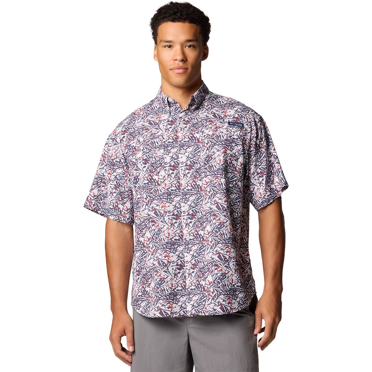 Image of Columbia Super Tamiami Shirt - Short-Sleeve - Men's Nocturnal Marlin Palms, XL