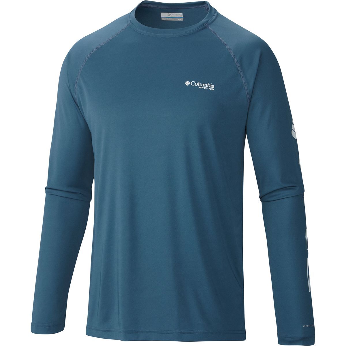 Columbia Terminal Tackle Shirt - Men's Blue Heron/White Logo, XXL