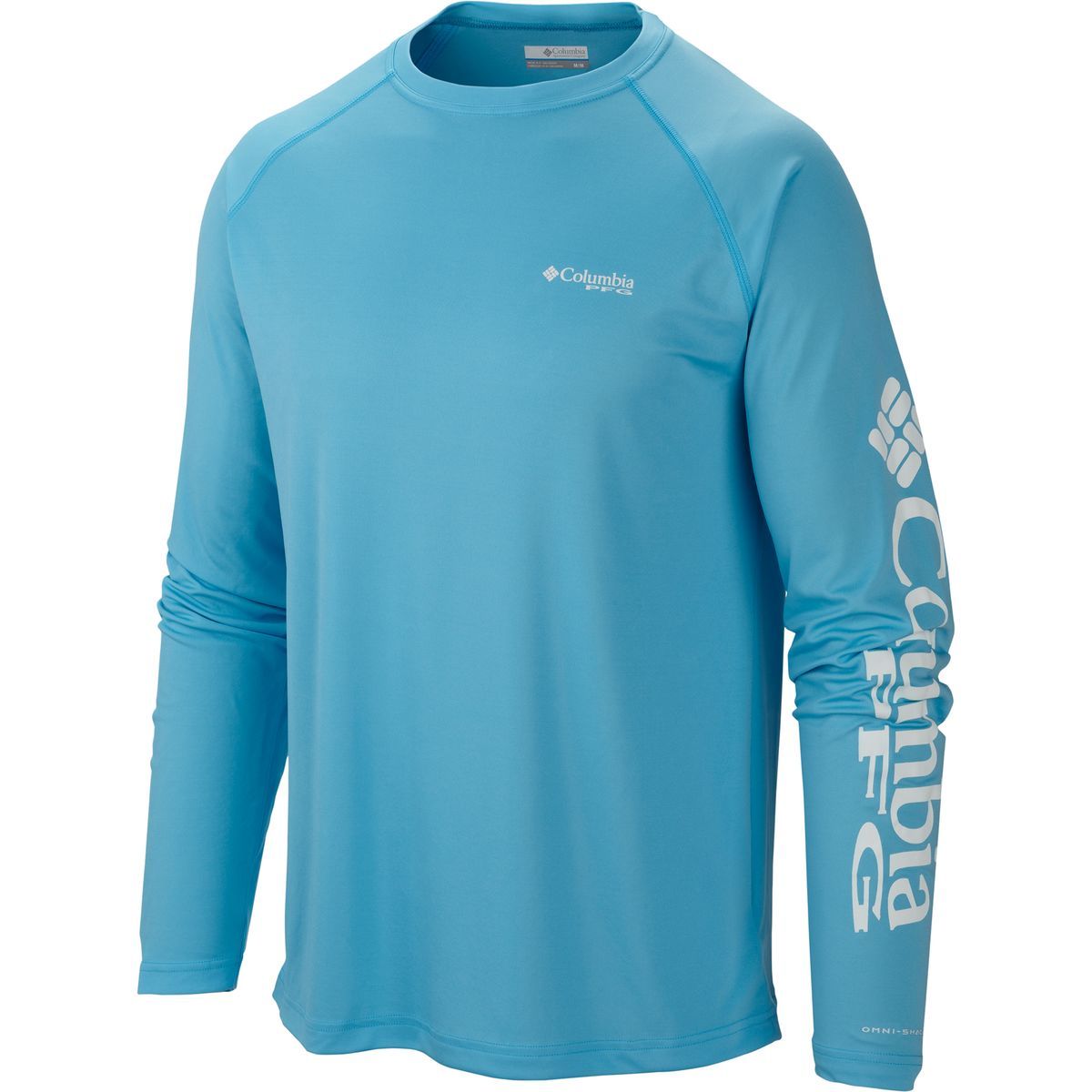 Columbia Terminal Tackle Shirt - Men's Bounty Blue/White Logo, XXL