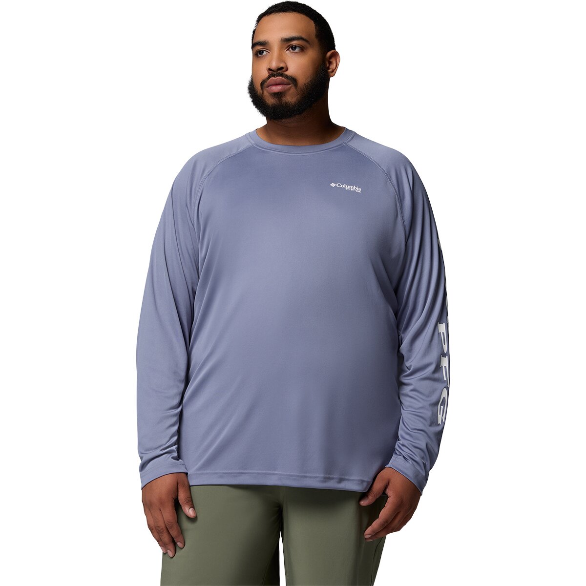 Image of Columbia Terminal Tackle Shirt - Men's New Moon/White Logo, S