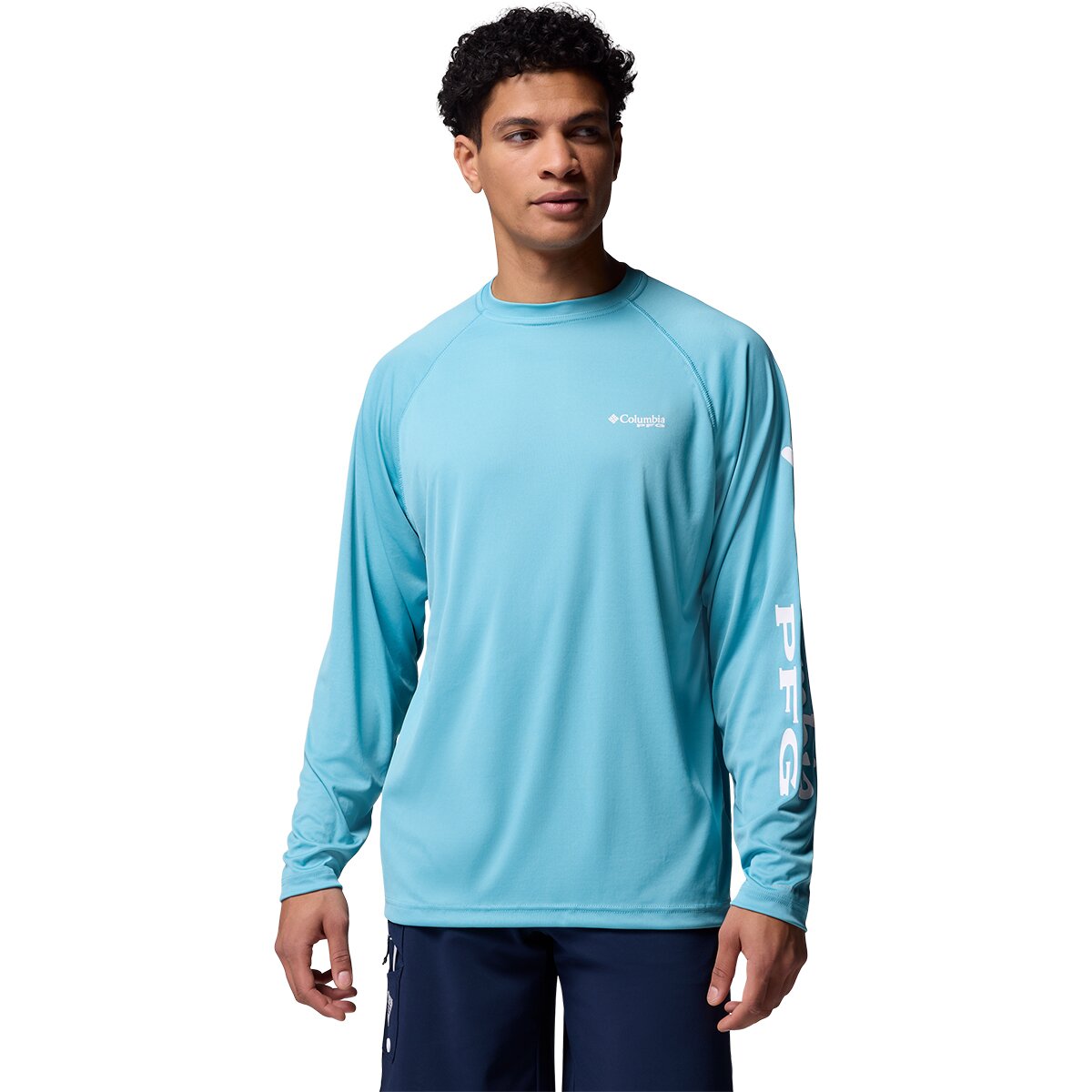 Image of Columbia Terminal Tackle Shirt - Men's Vintage Blue/White Logo, XXL