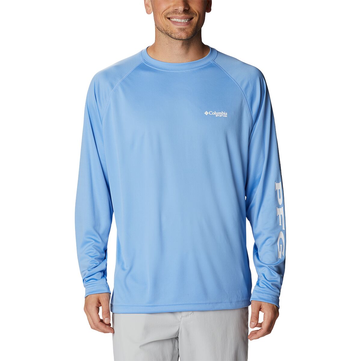 Image of Columbia Terminal Tackle Shirt - Men's White Cap/White Logo, XS